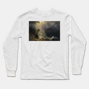 Puget Sound on the Pacific Coast by Albert Bierstadt Long Sleeve T-Shirt